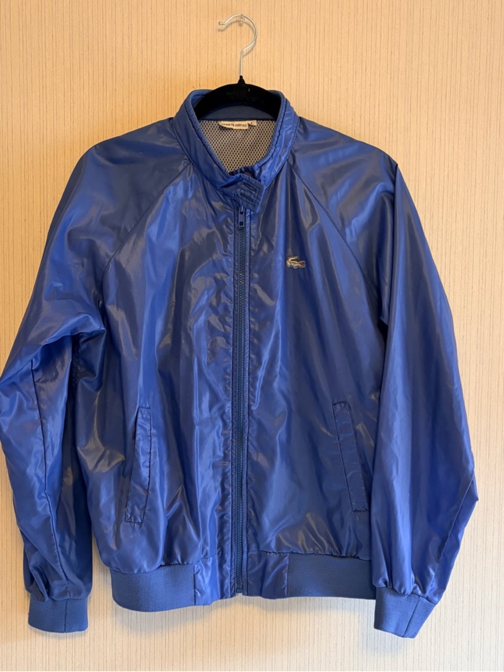 Lacoste Men's Royal Blue Zip-Front Windbreaker